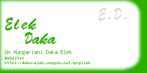 elek daka business card